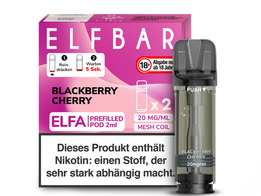 Elfbar - Elfa Pod Blackberry Cherry 20 mg/ml (2 Stück pro Packung)