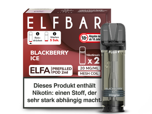 Elfbar - Elfa Pod Blackberry Ice 20 mg/ml (2 Stück pro Packung)