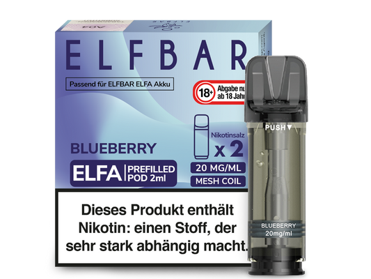 Elfbar - Elfa Pod Blueberry 20 mg/ml (2 Stück pro Packung)