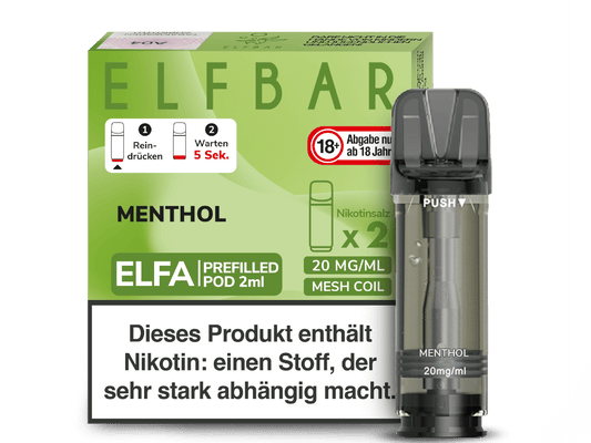 Elfbar - Elfa Pod Menthol 20 mg/ml (2 Stück pro Packung)