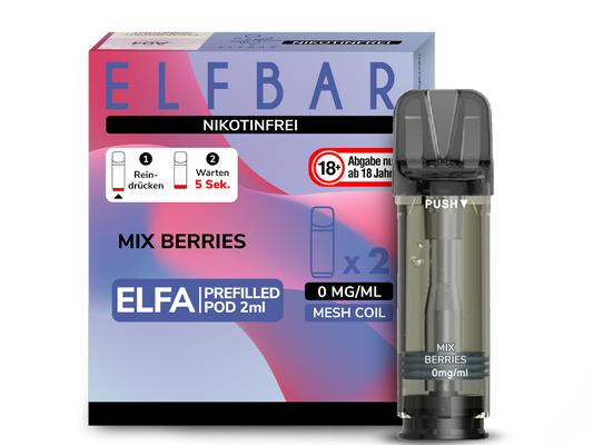 Elfbar - Elfa Pod Mix Berries 0 mg/ml (2 Stück pro Packung)