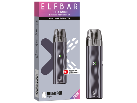 Elfbar - Elfx Mini E-Zigaretten Set Grey 100er Packung