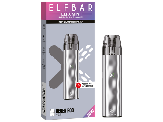 Elfbar - Elfx Mini E-Zigaretten Set Silver 10er Packung