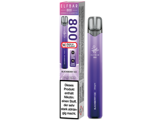 Elfbar 800 Einweg E-Zigarette - Blackberry Ice 20 mg/ml