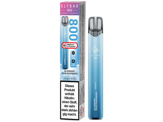 Elfbar 800 Einweg E-Zigarette - Blueberry Sour Raspberry 20 mg/ml