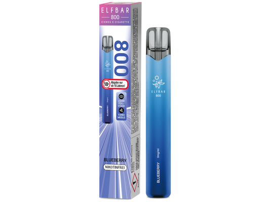 Elfbar 800 Einweg E-Zigarette - Blueberry 0 mg/ml