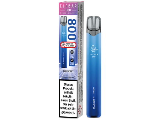 Elfbar 800 Einweg E-Zigarette - Blueberry 20 mg/ml