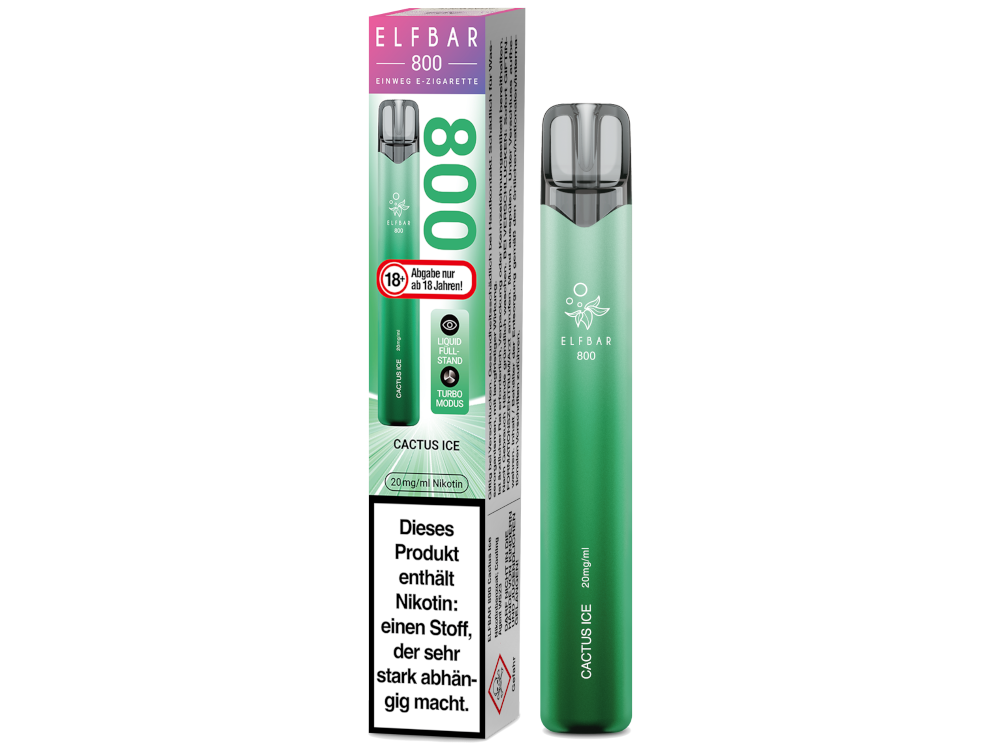 Elfbar 800 Einweg E-Zigarette - Cactus Ice 20 mg/ml
