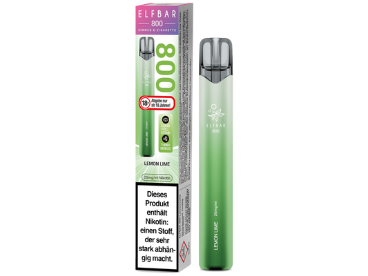 Elfbar 800 Einweg E-Zigarette - Lemon Lime 20 mg/ml