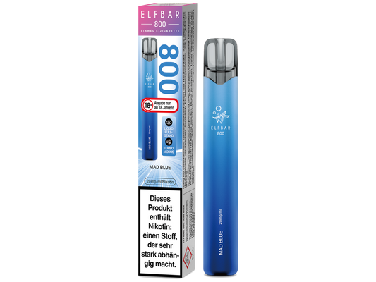 Elfbar 800 Einweg E-Zigarette - Mad Blue 20 mg/ml