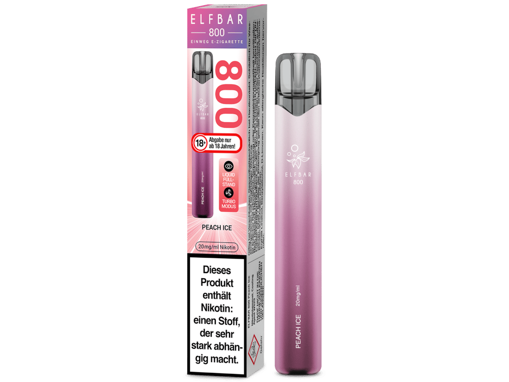 Elfbar 800 Einweg E-Zigarette - Peach Ice 20 mg/ml