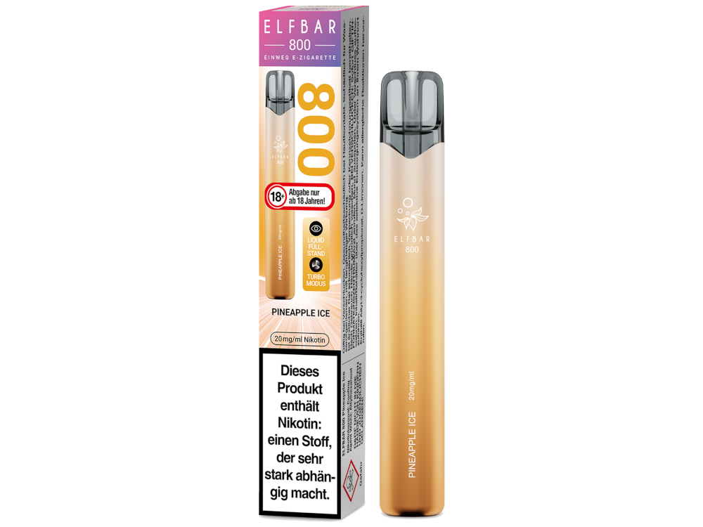 Elfbar 800 Einweg E-Zigarette - Pineapple Ice 20 mg/ml