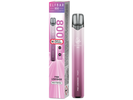 Elfbar 800 Einweg E-Zigarette - Pink Lemonade 0 mg/ml