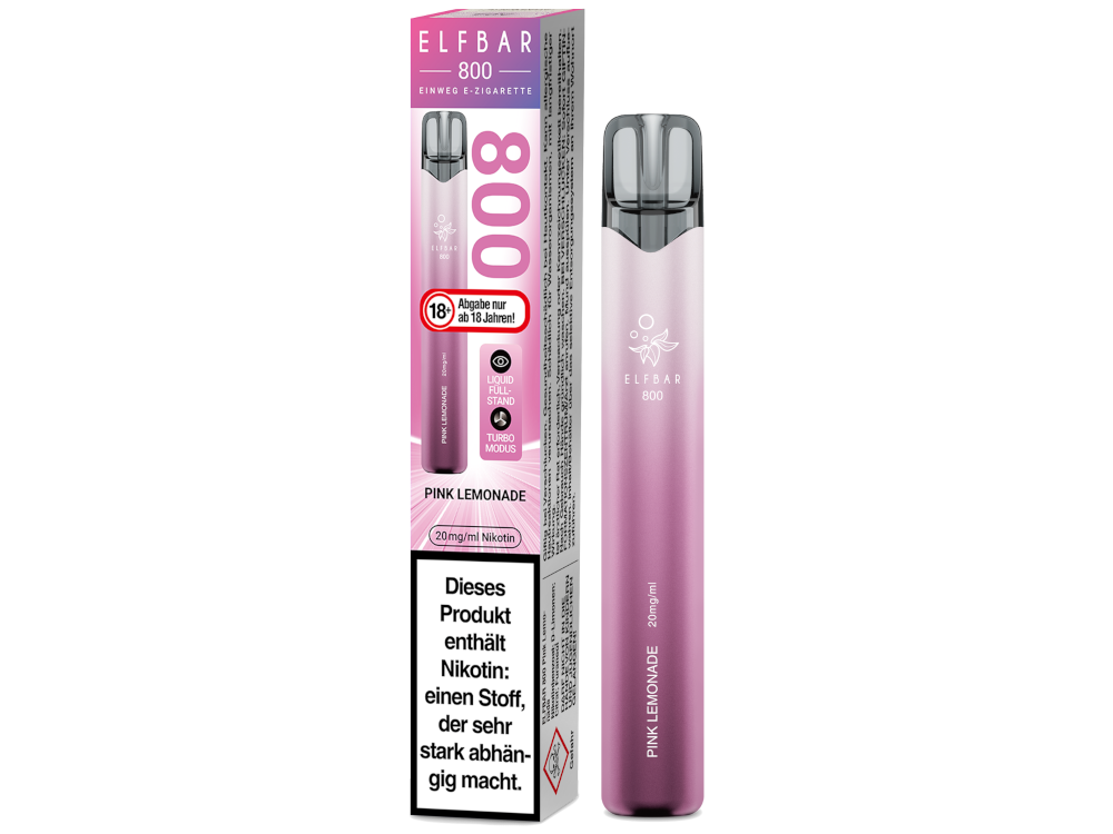 Elfbar 800 Einweg E-Zigarette - Pink Lemonade 20 mg/ml