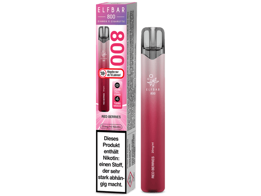 Elfbar 800 Einweg E-Zigarette - Red Berries 20 mg/ml