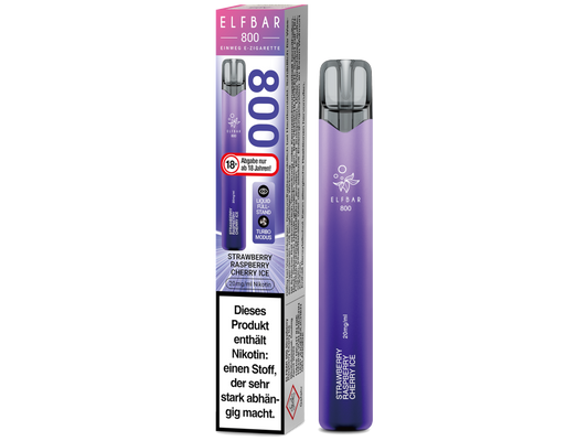 Elfbar 800 Einweg E-Zigarette - Strawberry Raspberry Cherry Ice 20 mg/ml