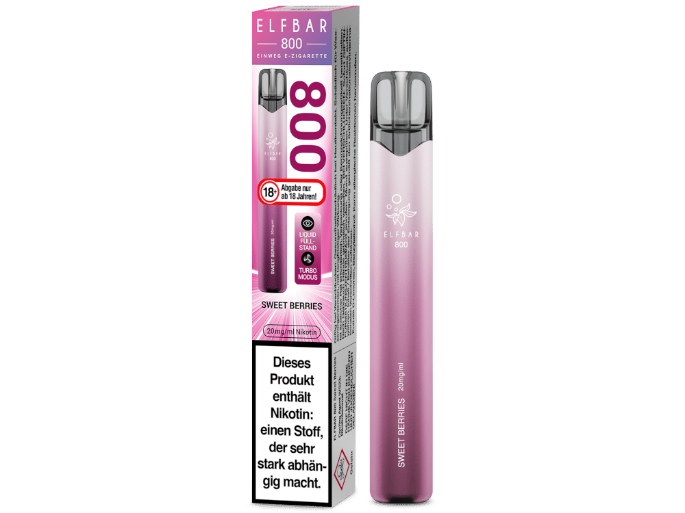 Elfbar 800 Einweg E-Zigarette - Sweet Berries 20 mg/ml