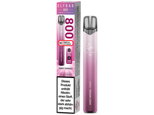 Elfbar 800 Einweg E-Zigarette - Sweet Berries 20 mg/ml
