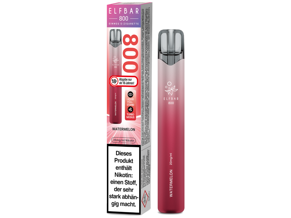 Elfbar 800 Einweg E-Zigarette - Watermelon 20 mg/ml