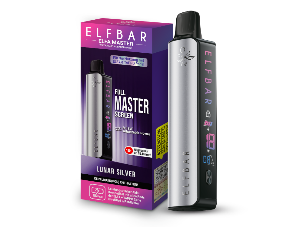 Elfbar - Elfa Master Akku 850 mAh Lunar Silver 200er Packung