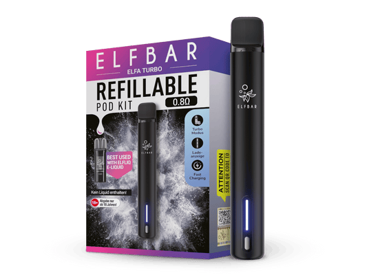 Elfbar - Elfa Turbo E-Zigaretten Set Black 10er Packung