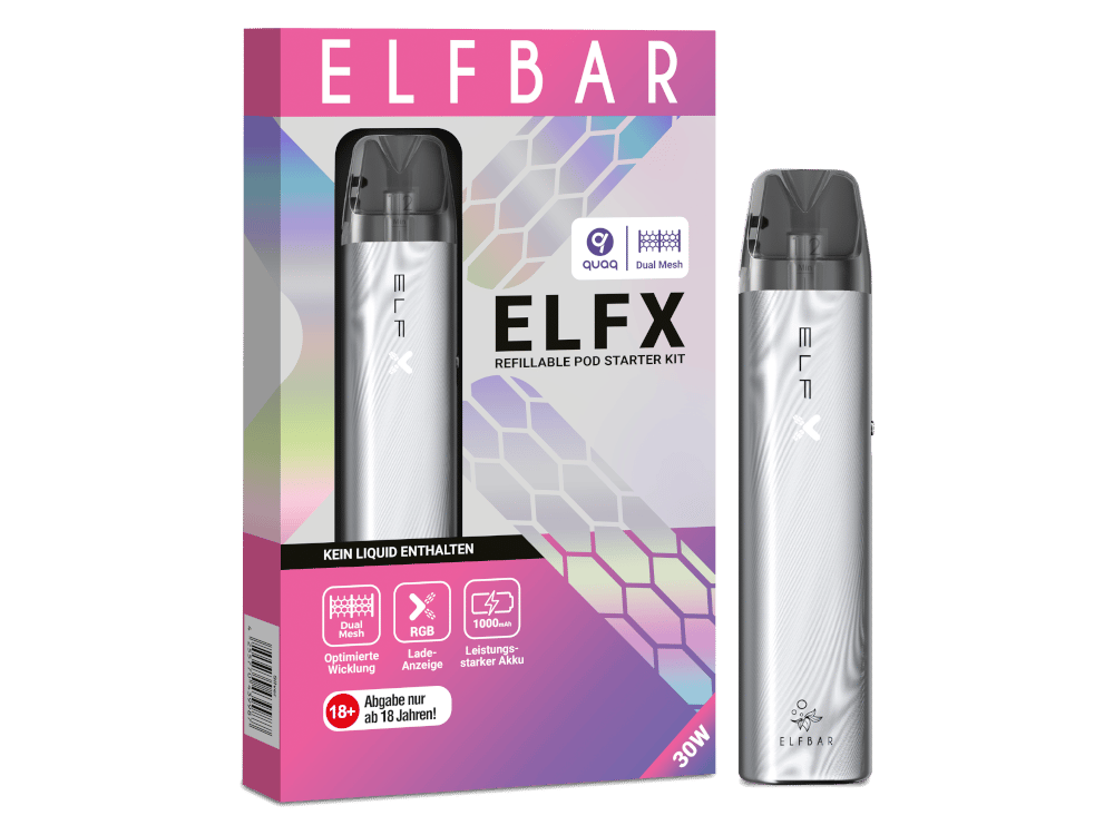 Elfbar - Elfx E-Zigaretten Set silber