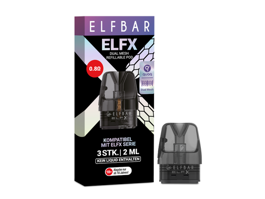 Elfbar - Elfx 0,8 Ohm Pod (3 Stück pro Packung) 10er Packung
