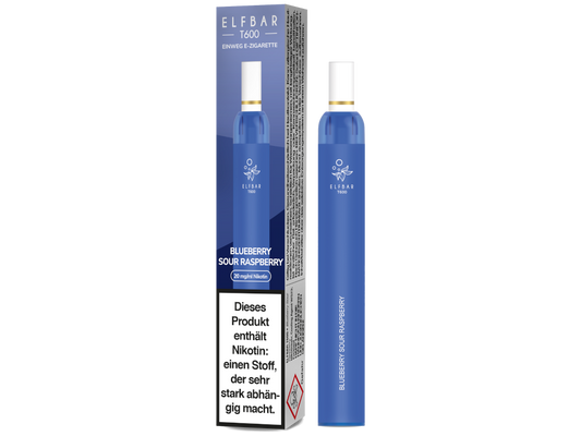 Elfbar - T600 Einweg E-Zigarette - Blueberry Sour Raspberry 20 mg/ml