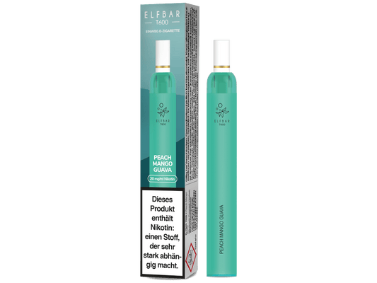 Elfbar - T600 Einweg E-Zigarette - Peach Mango Guava 20 mg/ml