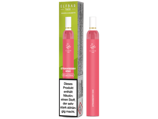 Elfbar - T600 Einweg E-Zigarette - Strawberry Kiwi 20 mg/ml