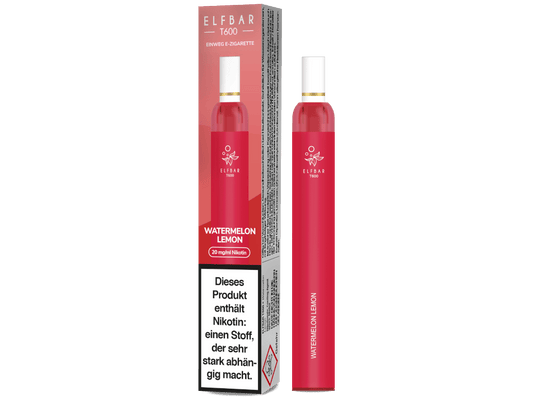 Elfbar - T600 Einweg E-Zigarette - Watermelon Lemon 20 mg/ml