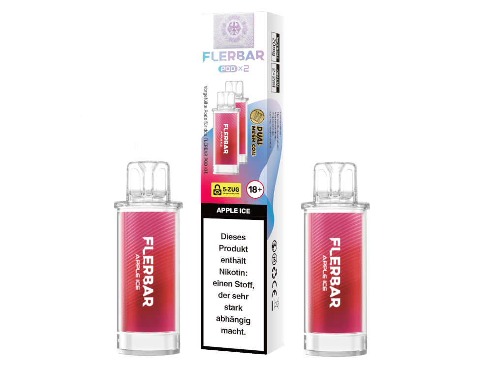 Flerbar - POD Apple Ice 20 mg/ml (2 Stück pro Packung) 400er Packung