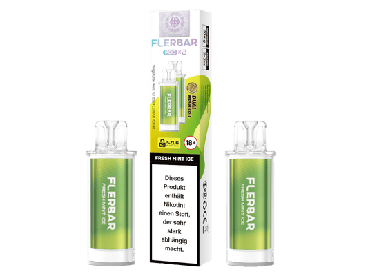 Flerbar - POD Fresh Mint Ice 20 mg/ml (2 Stück pro Packung) 400er Packung