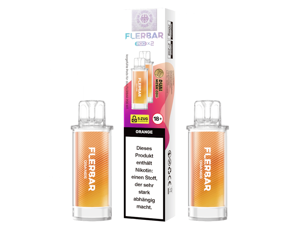 Flerbar - POD Orange 20 mg/ml (2 Stück pro Packung)