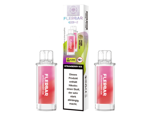 Flerbar - POD Strawberry Ice 20 mg/ml (2 Stück pro Packung) 10er Packung