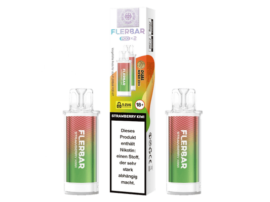 Flerbar - POD Strawberry Kiwi 20 mg/ml (2 Stück pro Packung) 10er Packung