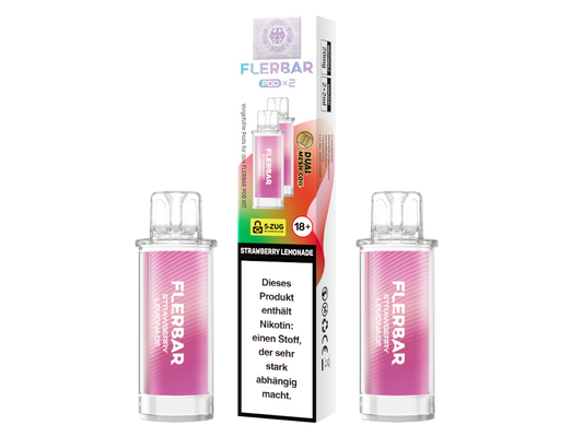 Flerbar - POD Strawberry Lemonade 20 mg/ml (2 Stück pro Packung) 400er Packung