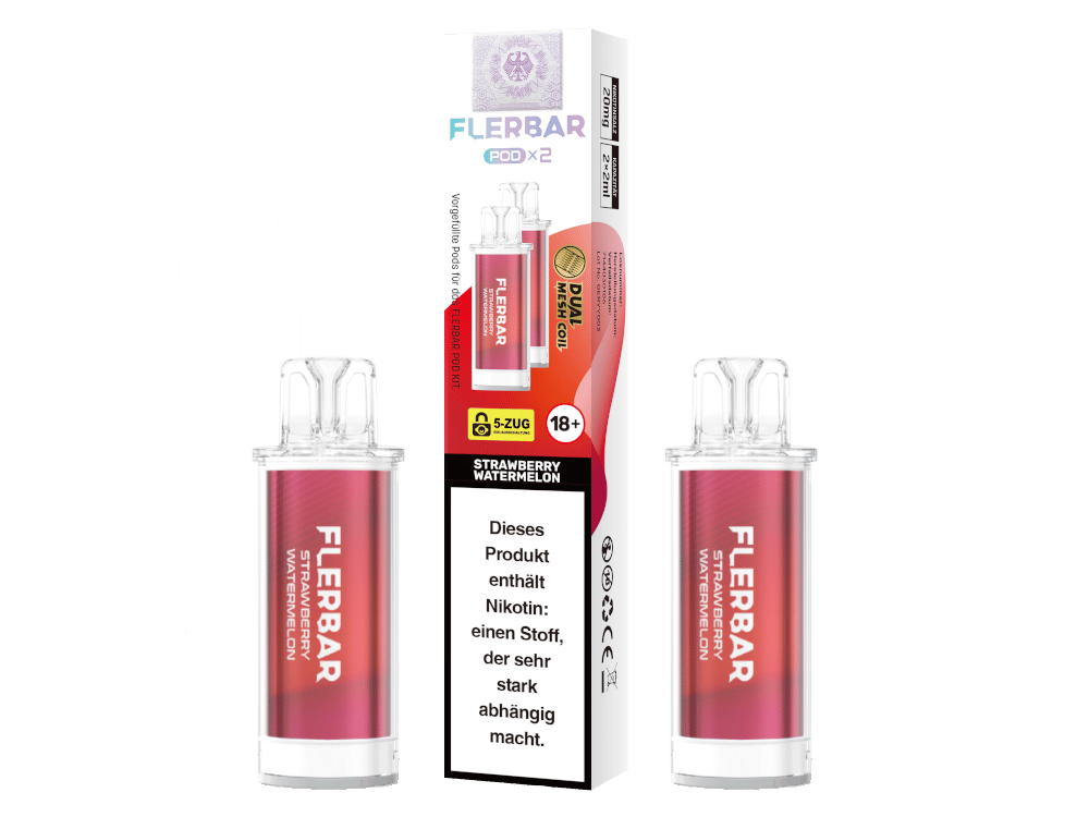 Flerbar - POD Strawberry Watermelon 20 mg/ml (2 Stück pro Packung)