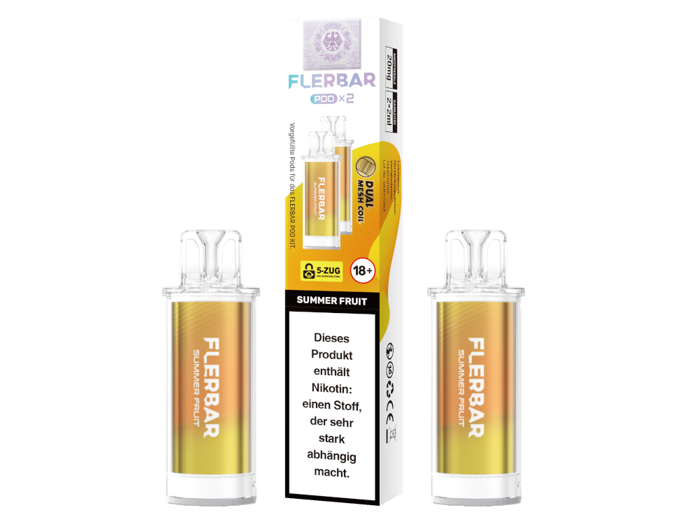 Flerbar - POD Summer Fruit 20 mg/ml (2 Stück pro Packung) 400er Packung