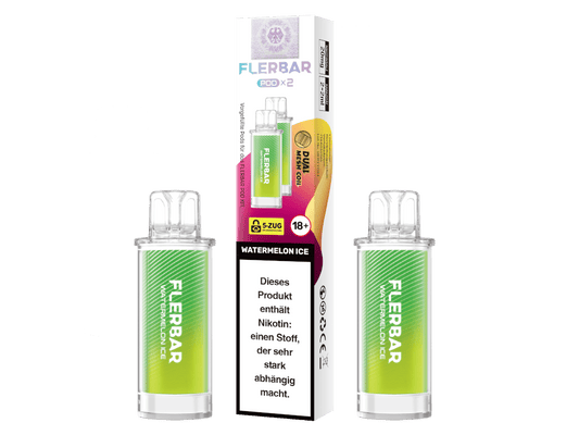 Flerbar - POD Watermelon Ice 20 mg/ml (2 Stück pro Packung) 400er Packung