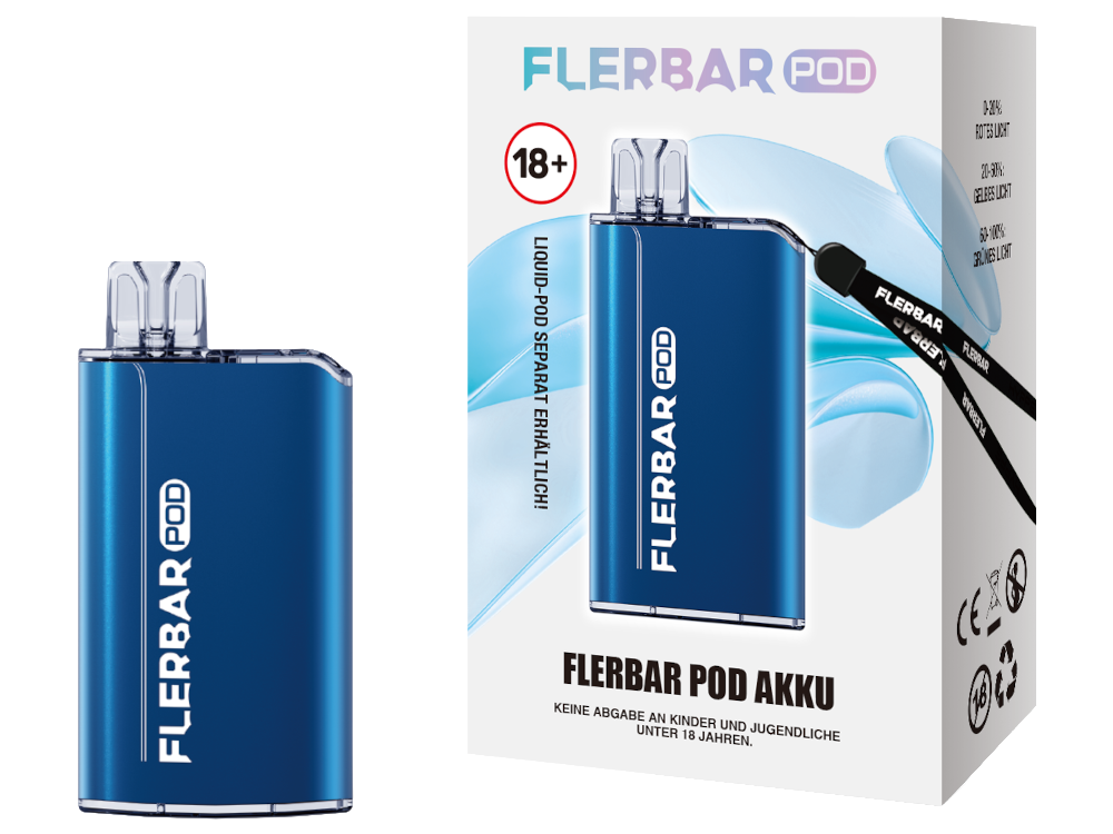 Flerbar - POD Akku 500 mAh blau 10er Packung