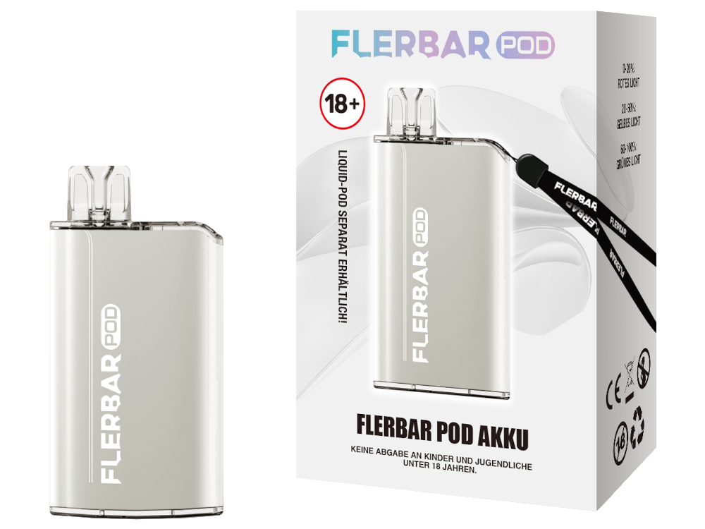 Flerbar - POD Akku 500 mAh grau 10er Packung