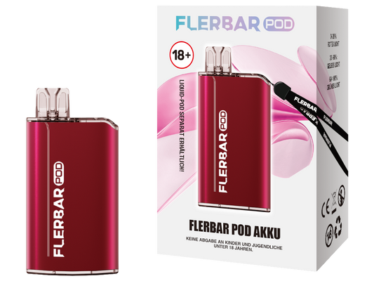 Flerbar - POD Akku 500 mAh rot 100er Packung