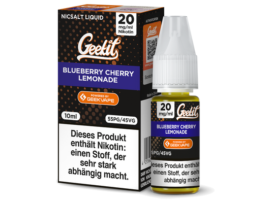 GEEKVAPE - Geekit - Blueberry Cherry Lemonade - Nikotinsalz Liquid 20 mg/ml 200er Packung