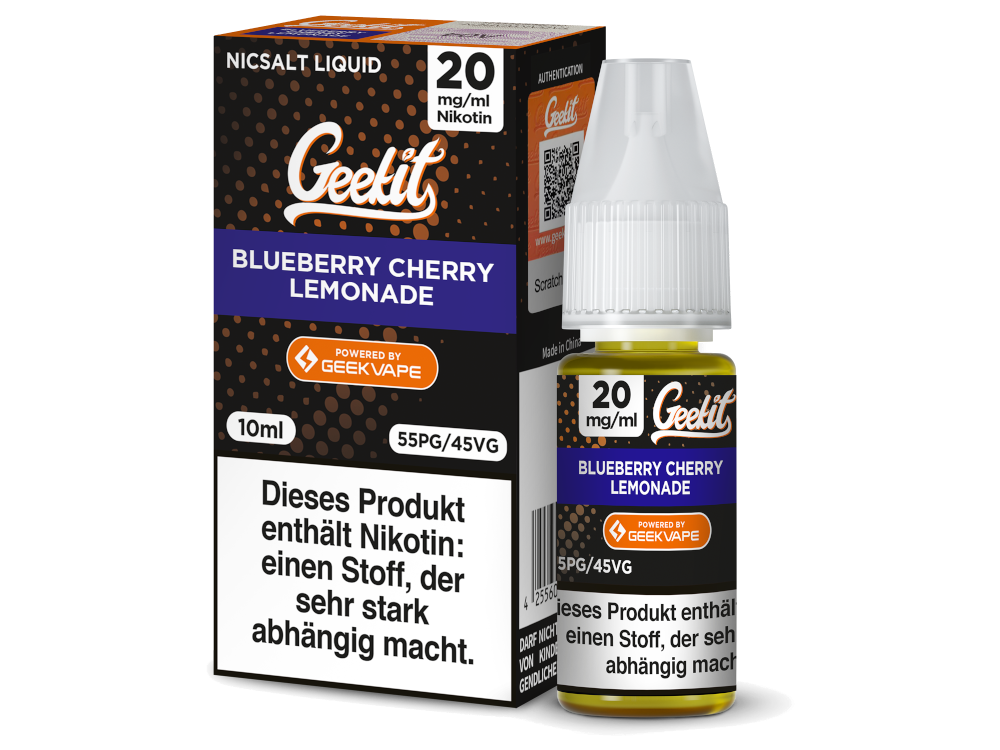 GEEKVAPE - Geekit - Blueberry Cherry Lemonade - Nikotinsalz Liquid 20 mg/ml