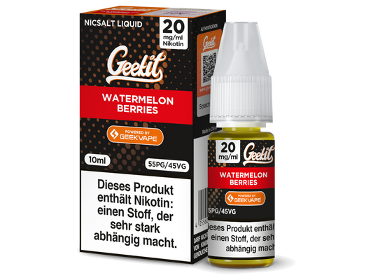 GEEKVAPE - Geekit - Watermelon Berries - Nikotinsalz Liquid 20 mg/ml 200er Packung