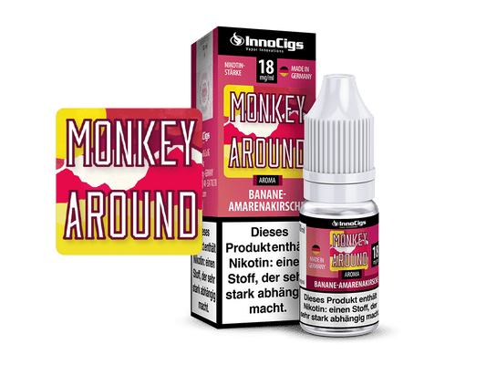 InnoCigs - Monkey Around Bananen-Amarenakirsche Aroma 18 mg/ml 10er Packung