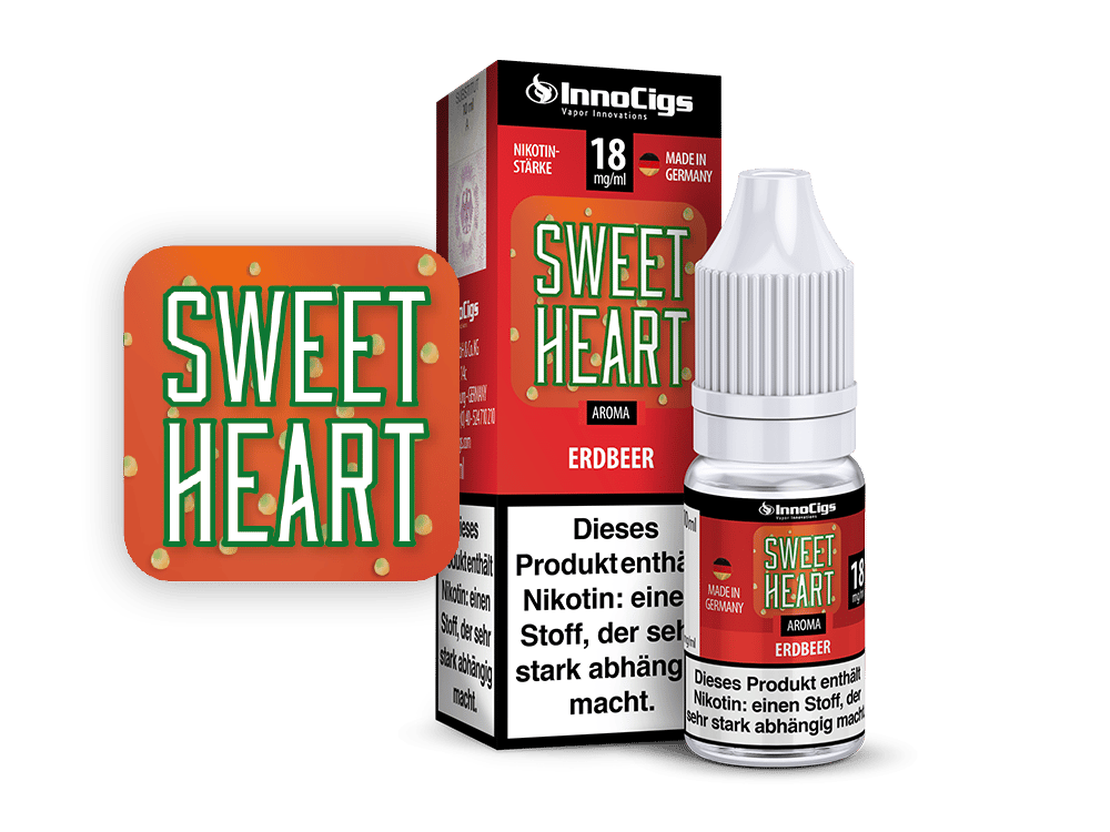 InnoCigs - Sweetheart Erdbeer Aroma 18 mg/ml 10er Packung