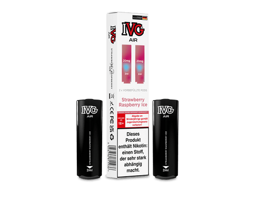 IVG - AIR Pod Strawberry Raspberry Ice 20 mg/ml (2 Stück pro Packung)