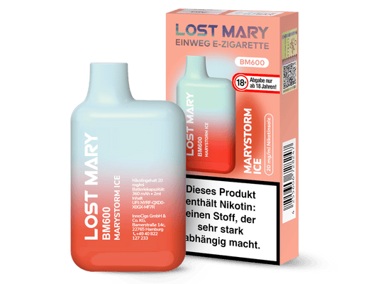 Lost Mary - BM600 Einweg E-Zigarette - Marystorm Ice 20 mg/ml